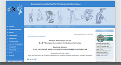 Desktop Screenshot of koerperpsychotherapie-dgk.de